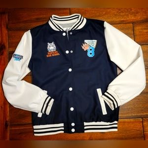 Justice, Stranger Things varsity jacket, girls size L (12/14)